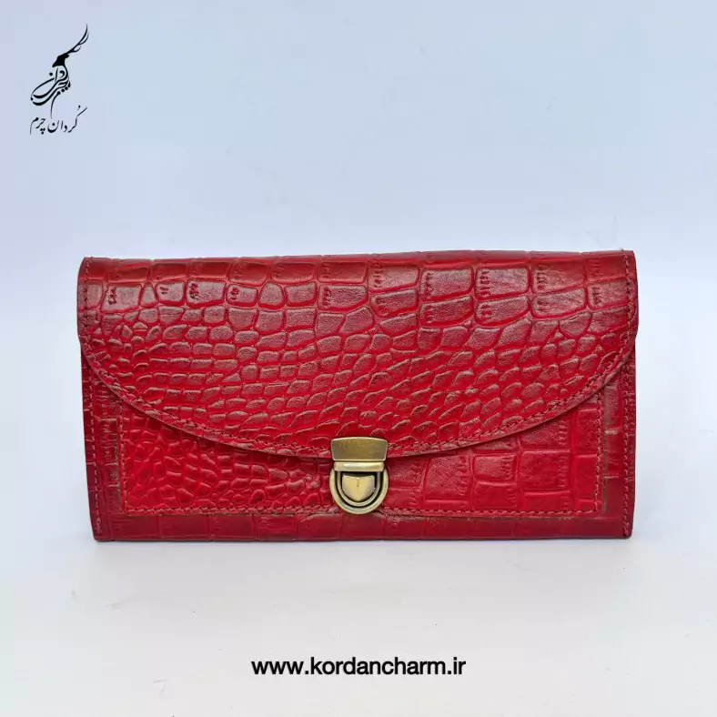 کیف پول چرم زنانه مدل سما طرح پریما