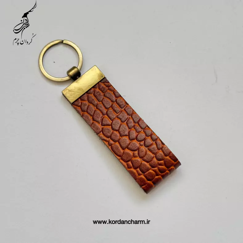دسته کلید چرم گاوی طرح پریما