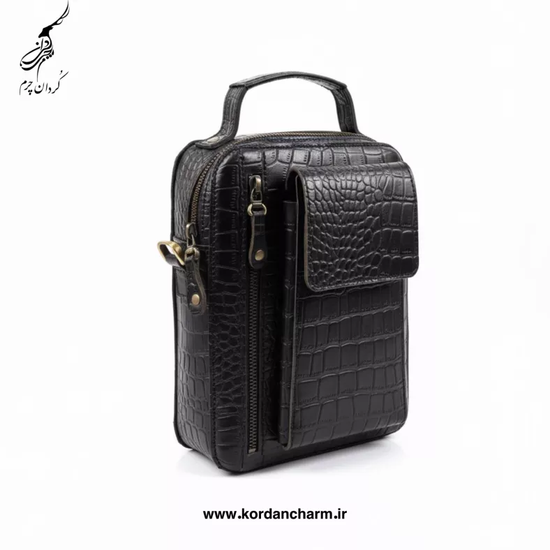 کیف دوشی مردانه دیلان دسته خور طرح پریما