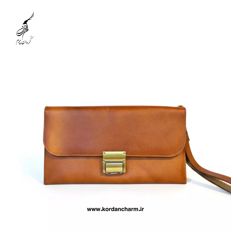 کیف مدارک چرم مدل کیان طرح ساده