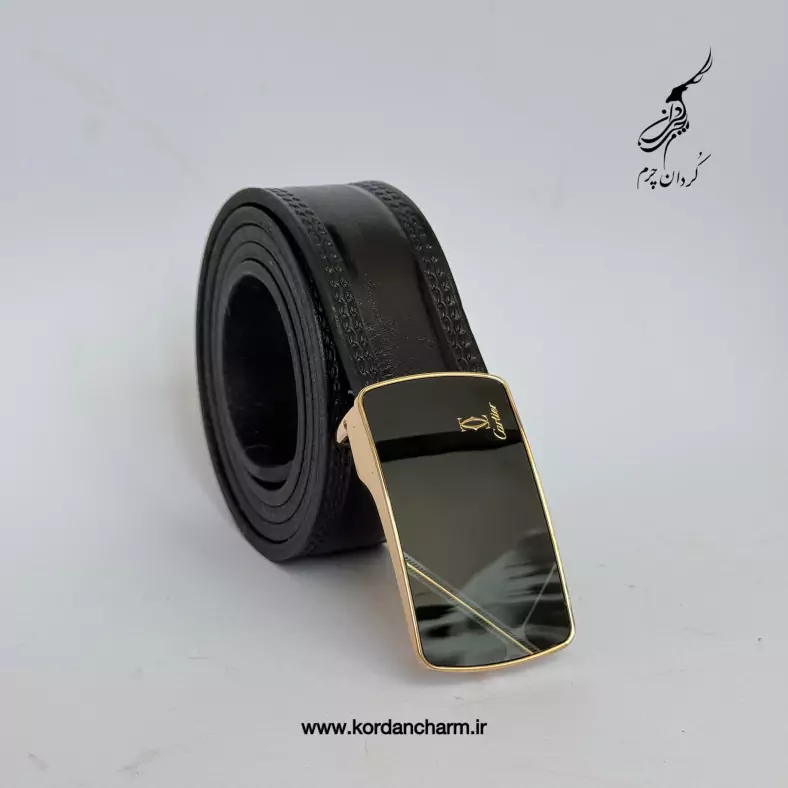 کمربند چرم گاومیش دوخت دار