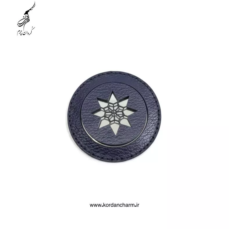 آینه چرم طبیعی طرح فلوتر
