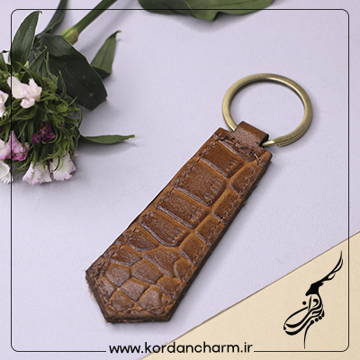 دسته کلید چرم پریما مدل کراواتی